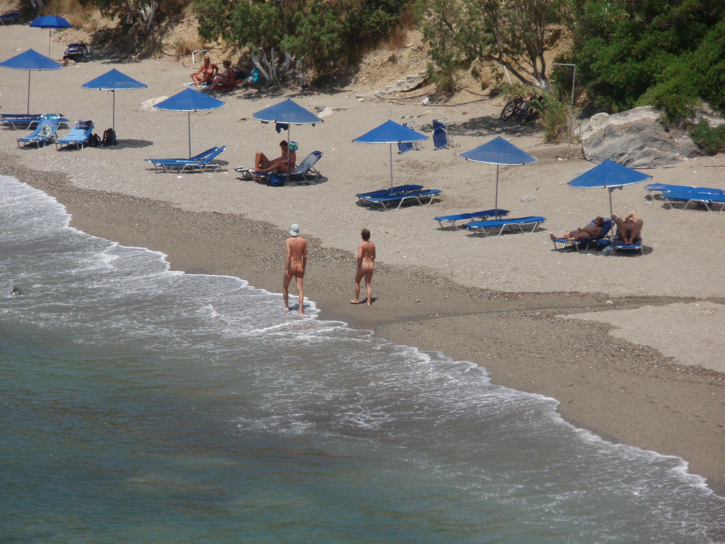 Nudist beach kreta