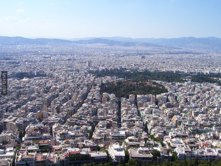 Athènes Vue depuis le Mont Lycabette