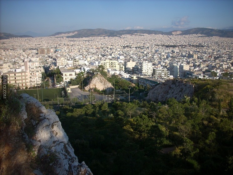 Kypseli, Athens  view from Lofos Elikonos
