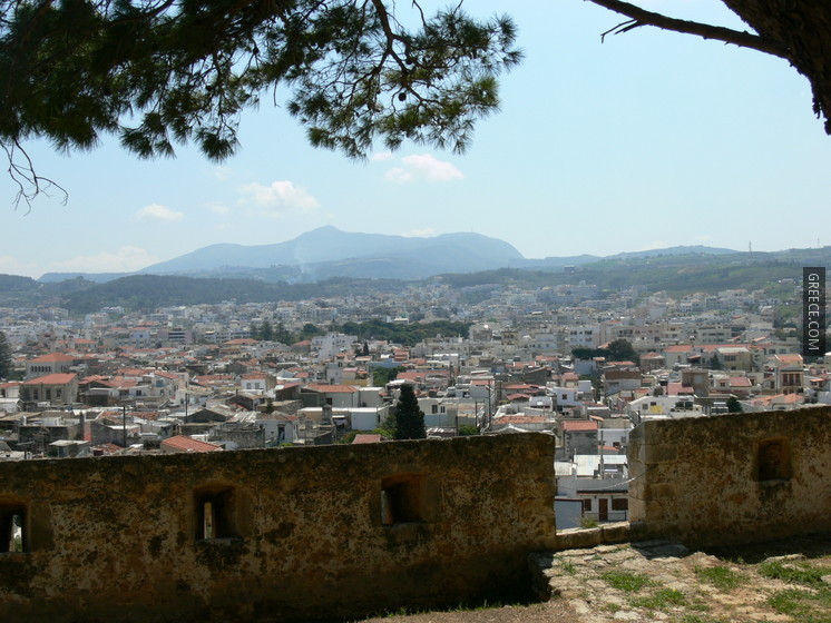 Rethymno Festung  Blick auf die Stadt 1