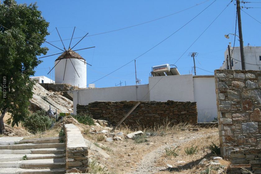 Windmill in Chora, Ios