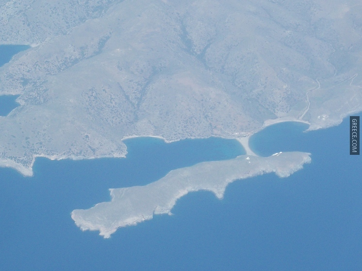 Agios Minas beach, Kythnos airview