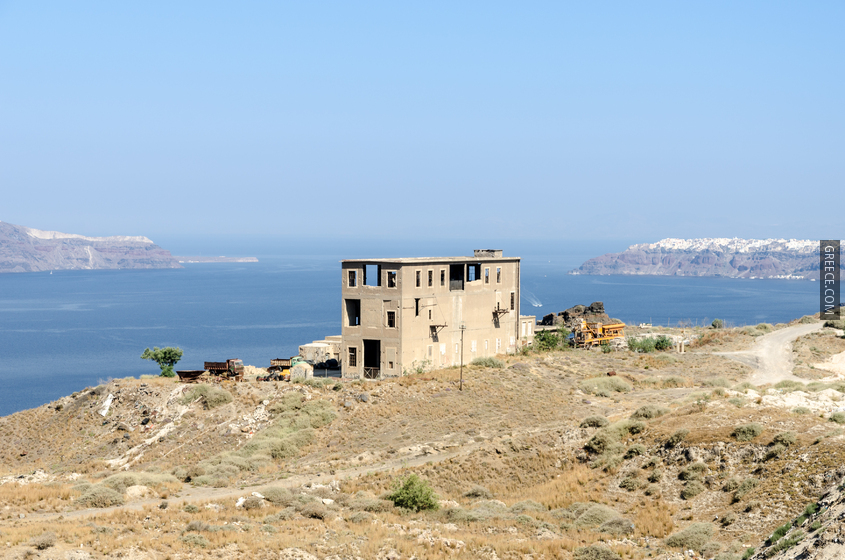 Ruin  Fira  Santorini  Greece  01