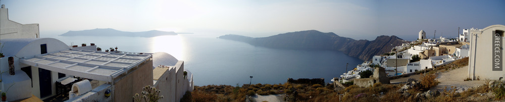 Santorini caldera panorama