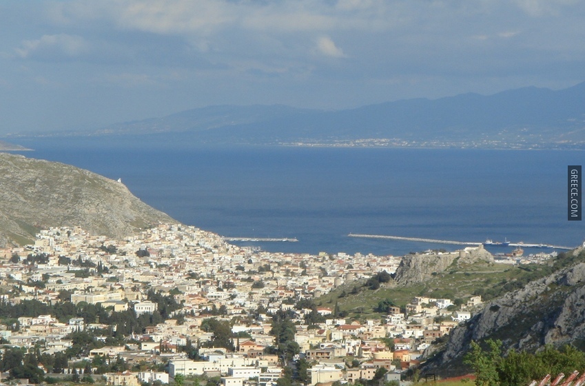 Pothia, Kalymnos, view from Argos
