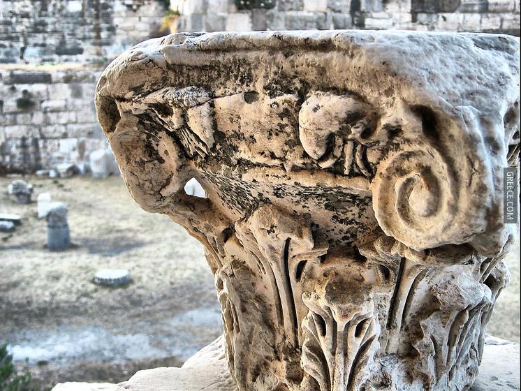 Kos, Greece ancient column capital