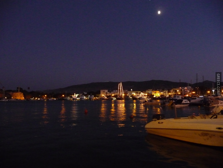 Kos Harbour at Night