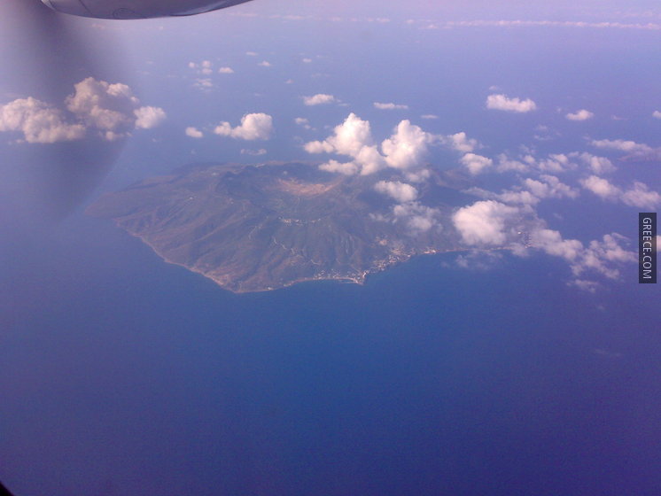 Aerial view of Nisyros