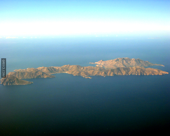 Tilos Greece aerial image