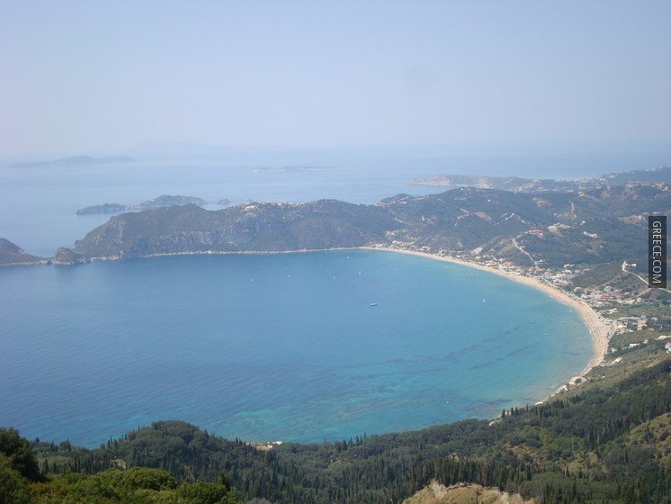 St George's beach in Corfu, Greece