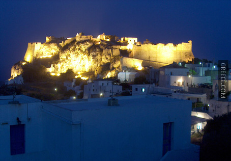Castle of Kythira by night