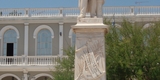 Dionysios_Solomos_statue_at_Dionysios_Solomos_Square,_Zakynthos_City,_Greece_01