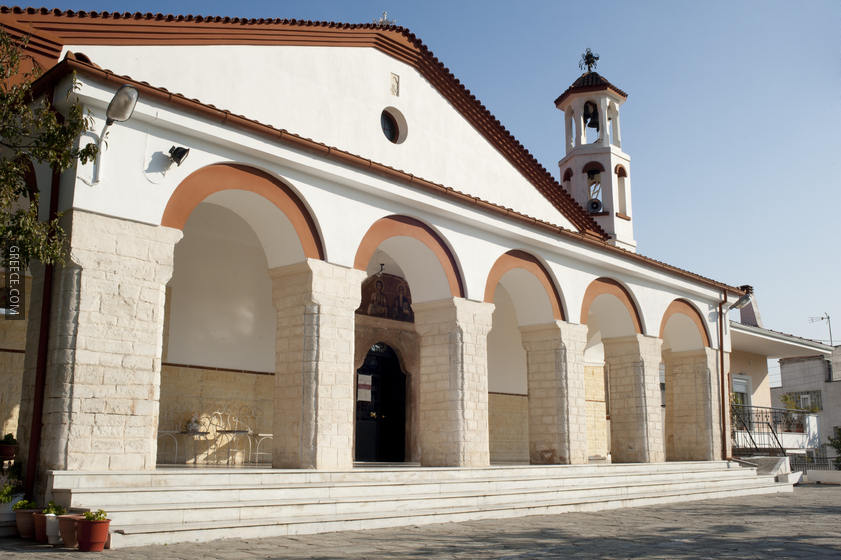 20111030 exterior of the Church of Agios Pantelehmonos Serres Greece