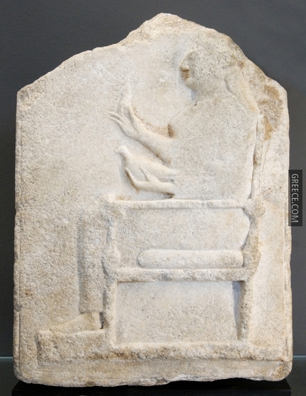 Funerary stele Thasos Louvre Ma3103