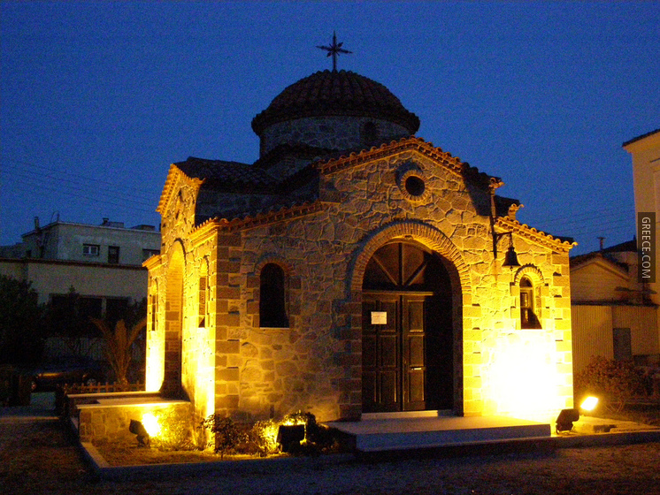 A small church in Palia Skala, Mytilene, Lesvos Island