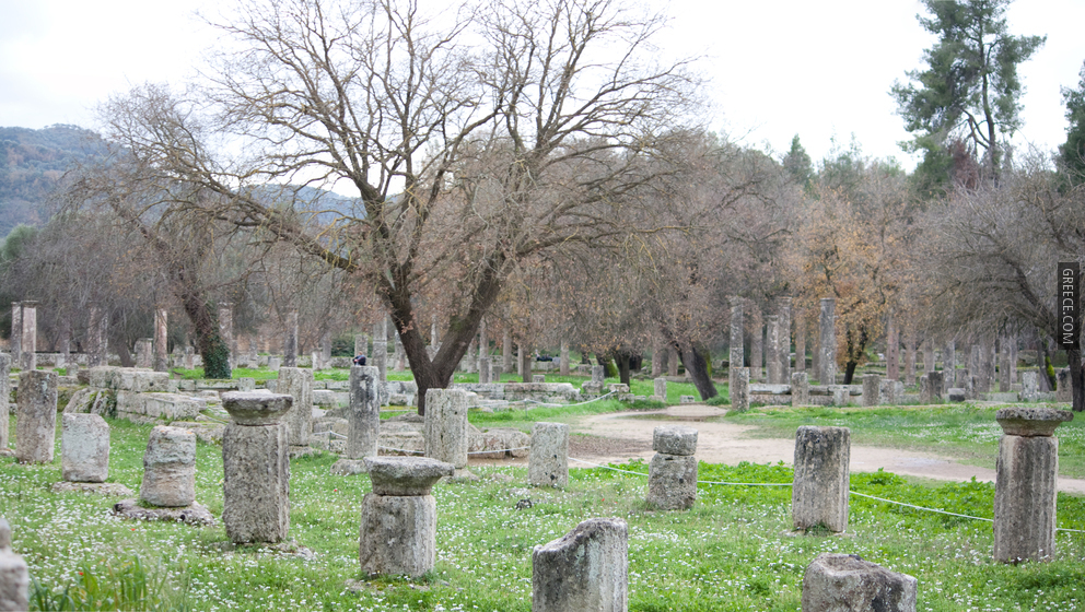 Gymnasion and Palaestra in Olympia stitch