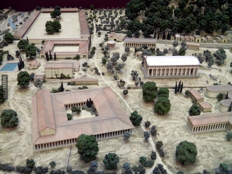 Model of ancient Olympia, British Museum4
