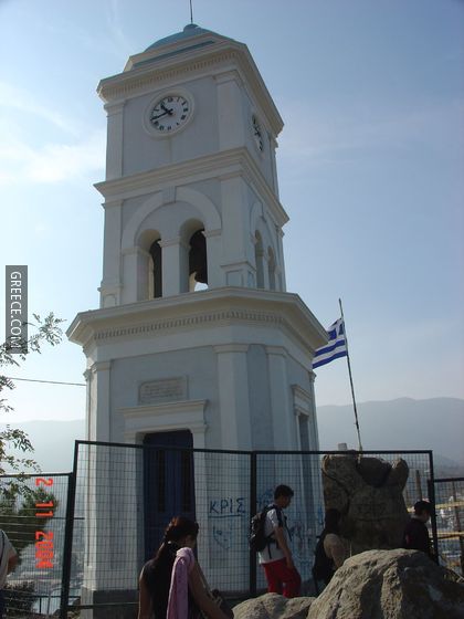 Clock tower at Poros Island, Greece