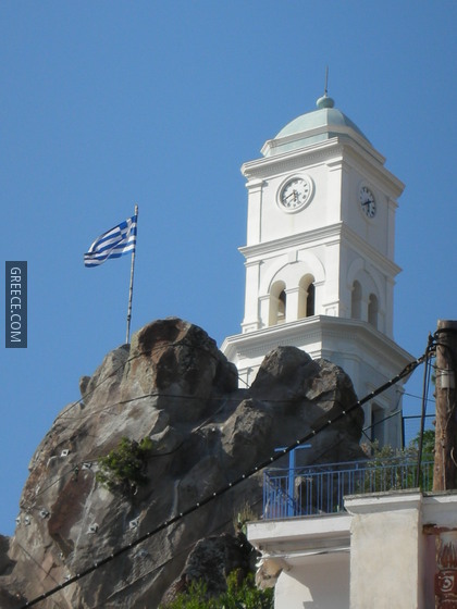 Clock tower in Poros