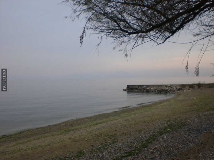 Beach ahead of Alexandroupoli seafront