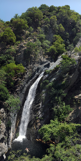20110624 Fonias first Waterfall Pont Samothrace Thrace Greece Panoramic