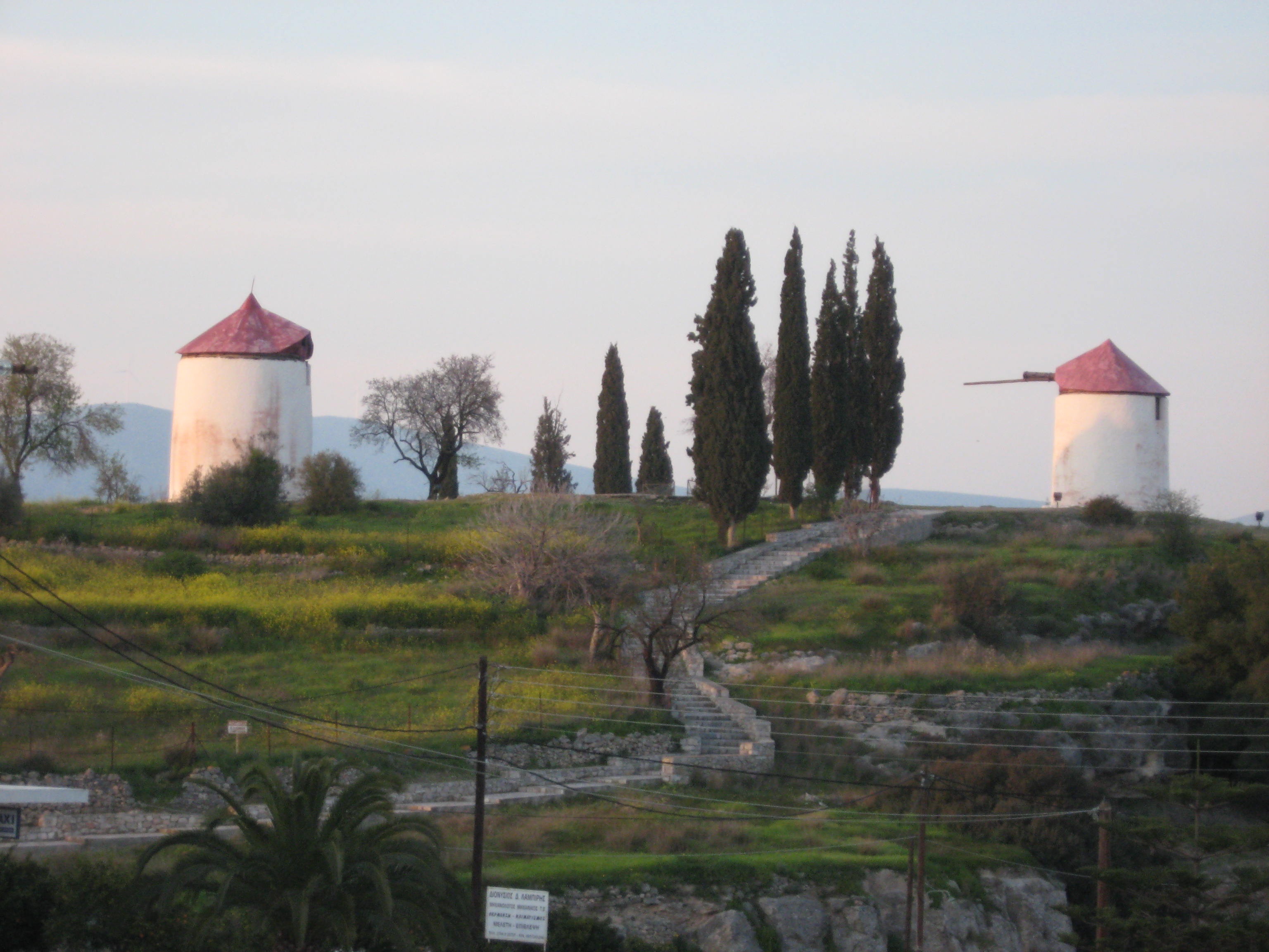 The Old Windmills At Kranidi Photo From Kranidi In Argolida Greece