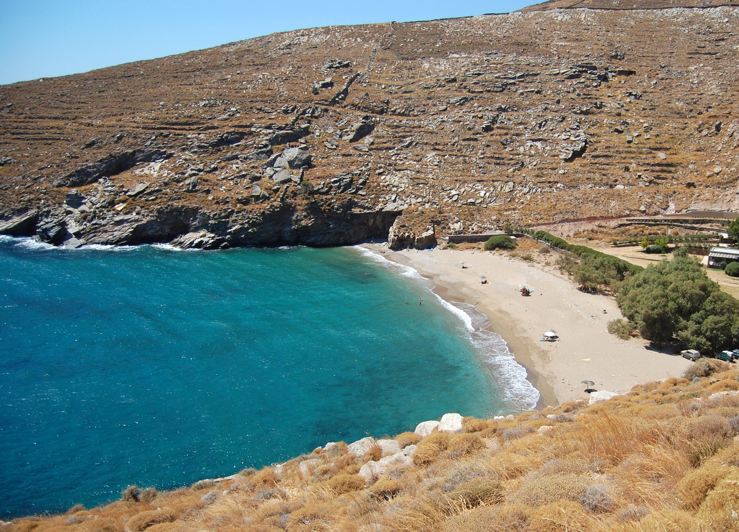 Остров Кея Греция пляж
